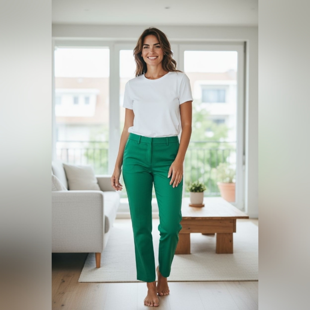 Le Suit Vibrant Green Women's Pants